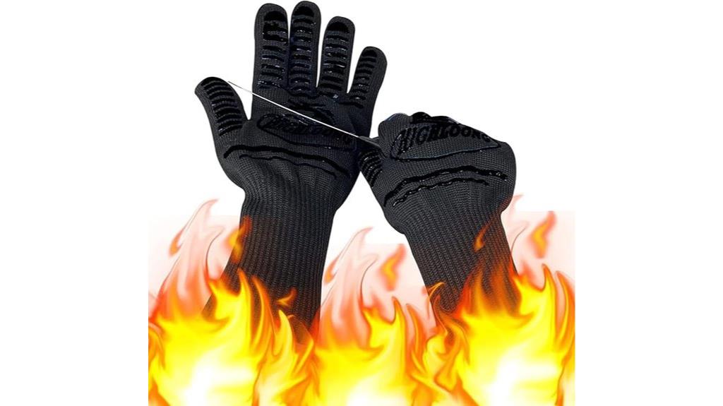 high temperature bbq gloves