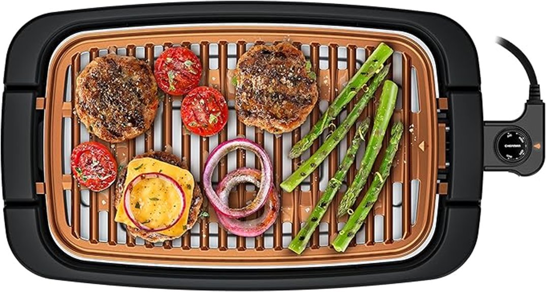 indoor smokeless electric grill