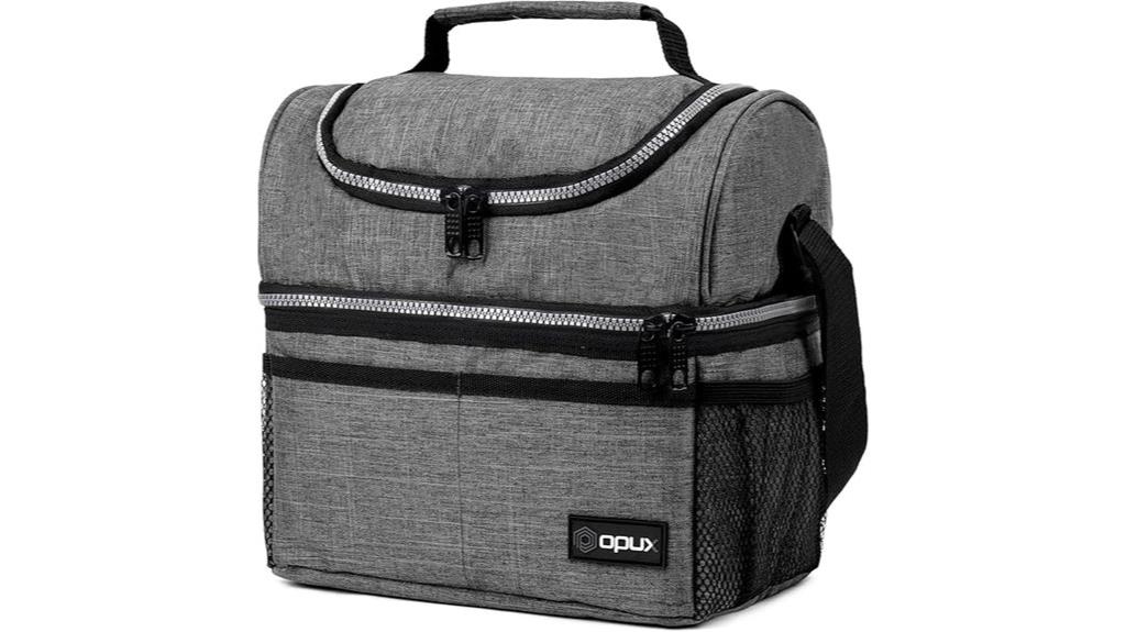 insulated dual compartment lunchbox