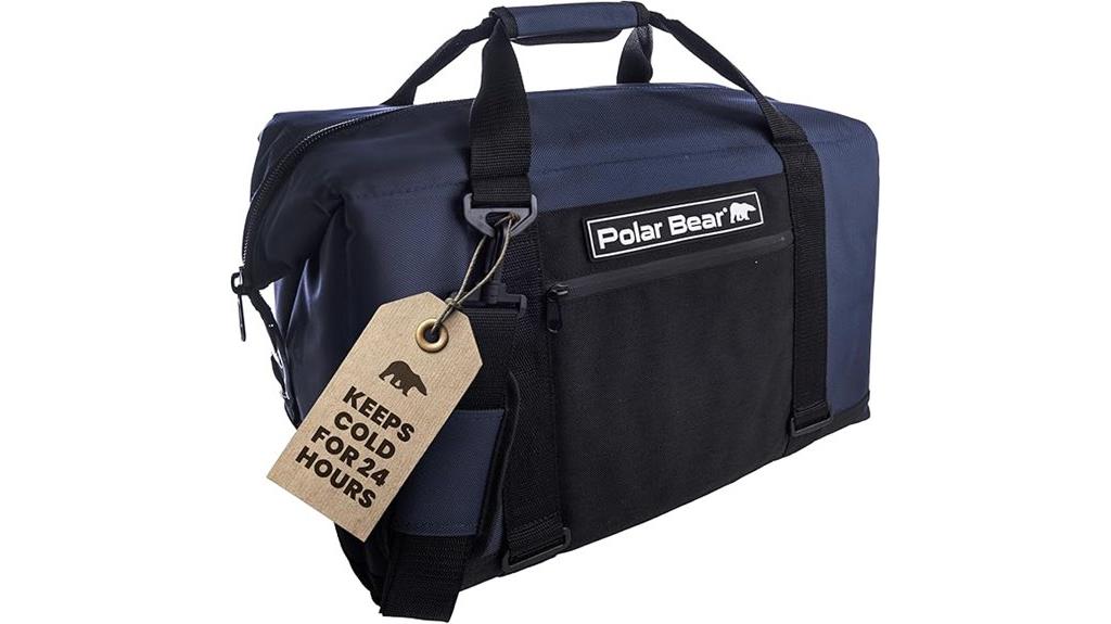 insulated nylon cooler bag