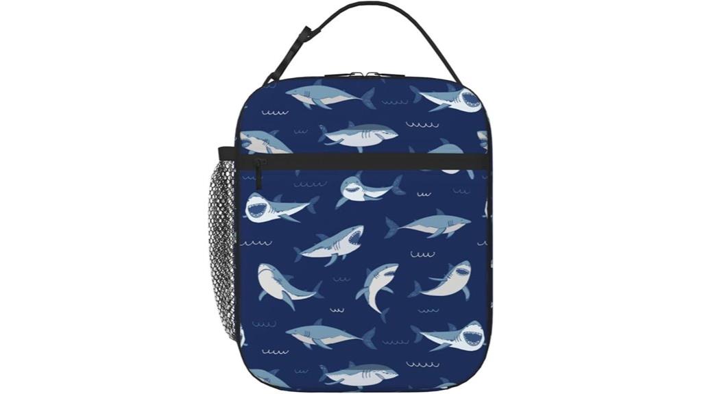 insulated shark lunch bag