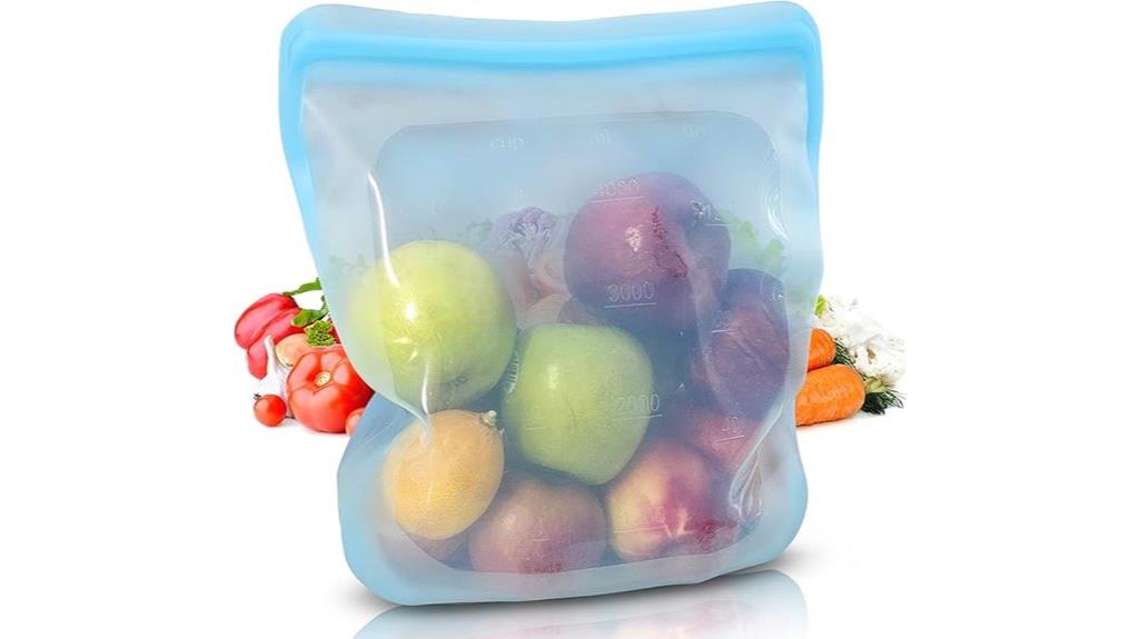 large 135oz silicone food bag