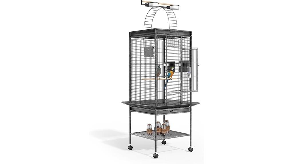 large bird cage stand