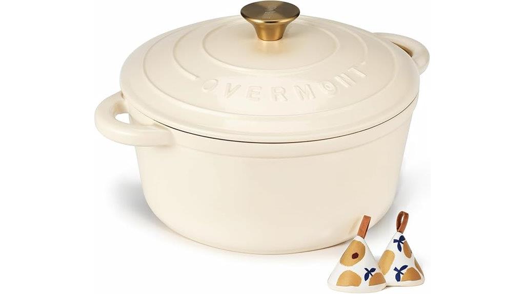 large enameled cast iron dutch oven