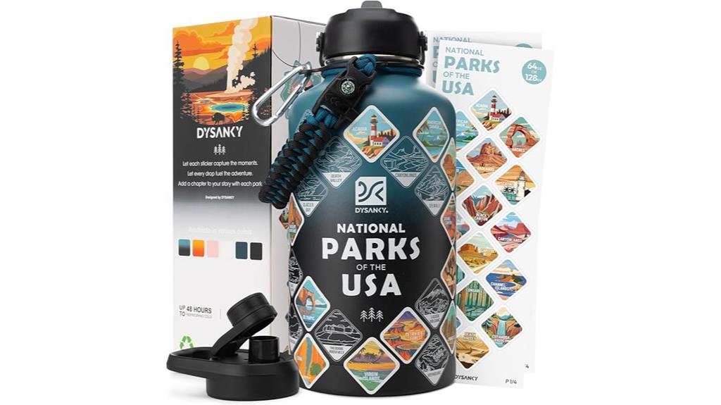 large insulated stainless steel bottle