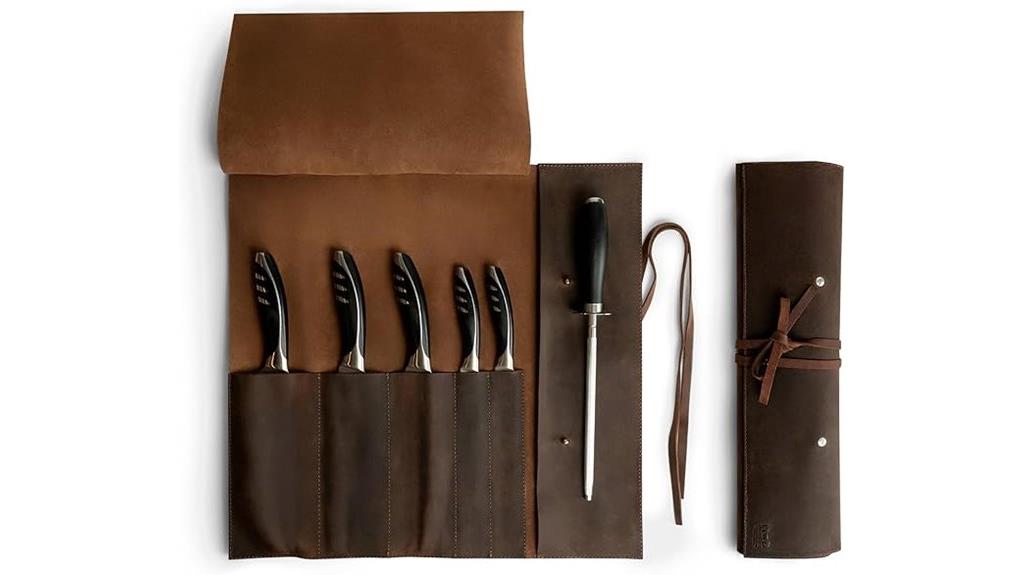 leather chef knife roll
