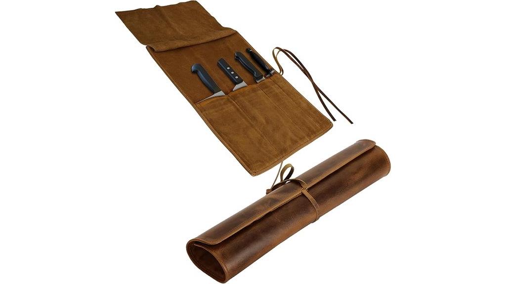 leather chef s knife roll
