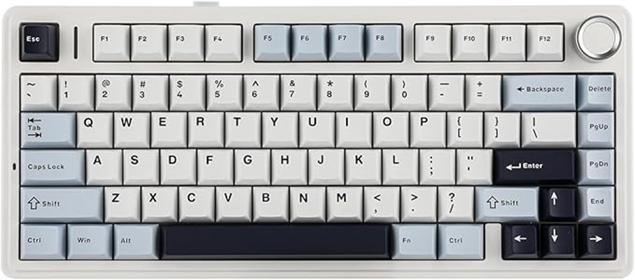 light blue gasket keyboard
