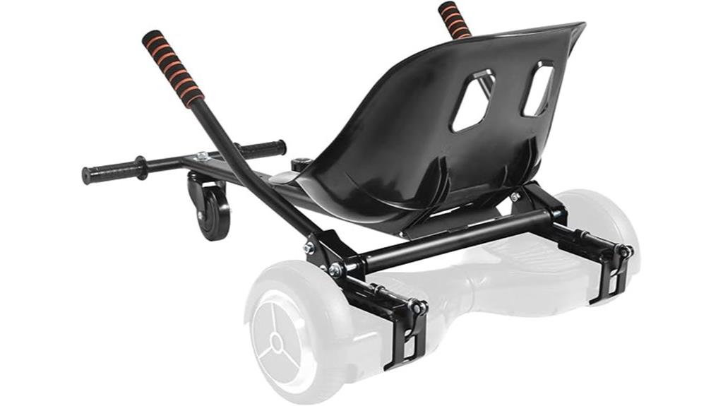 locking adjustable hoverboard seat