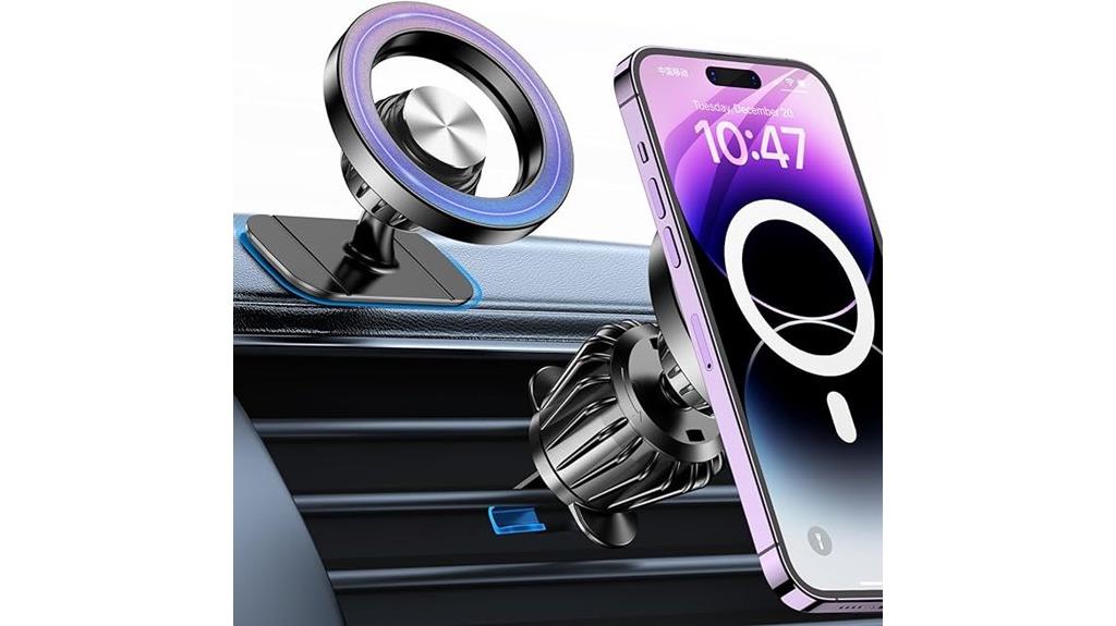 magnetic car mount with twenty magnets