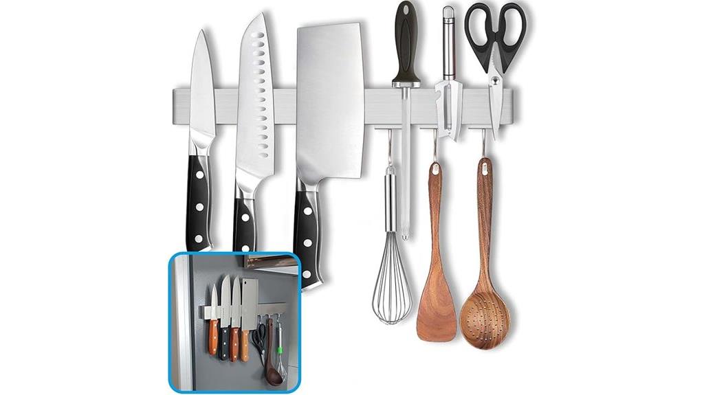 magnetic refrigerator knife strip