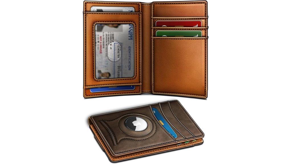 men s airtag wallet with money clip