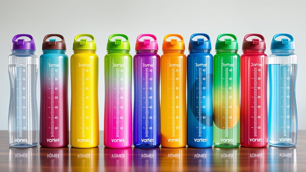 motivational time stamped hydration bottles