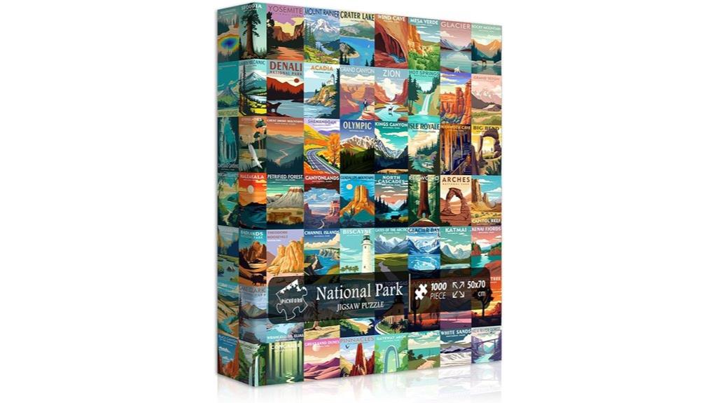national parks puzzle set