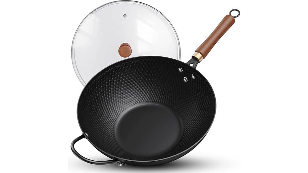 nonstick carbon steel wok