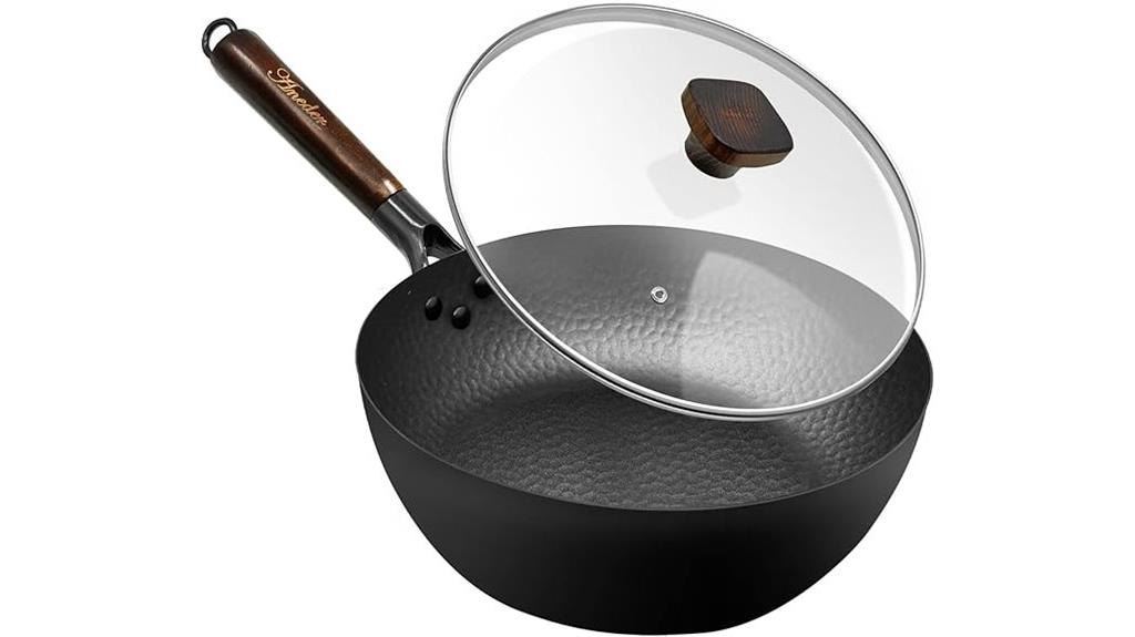 nonstick carbon steel wok