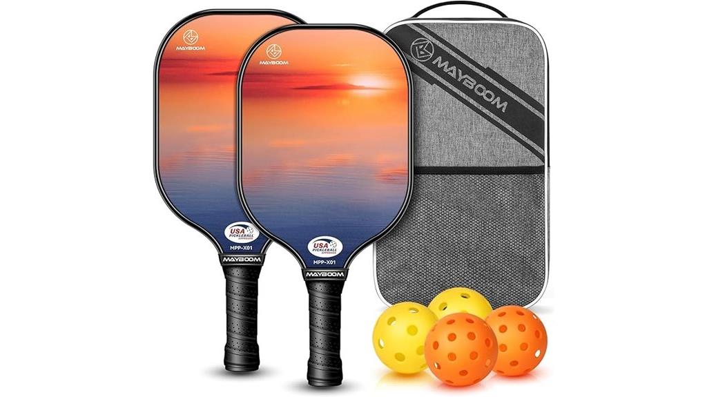pickleball set with balls
