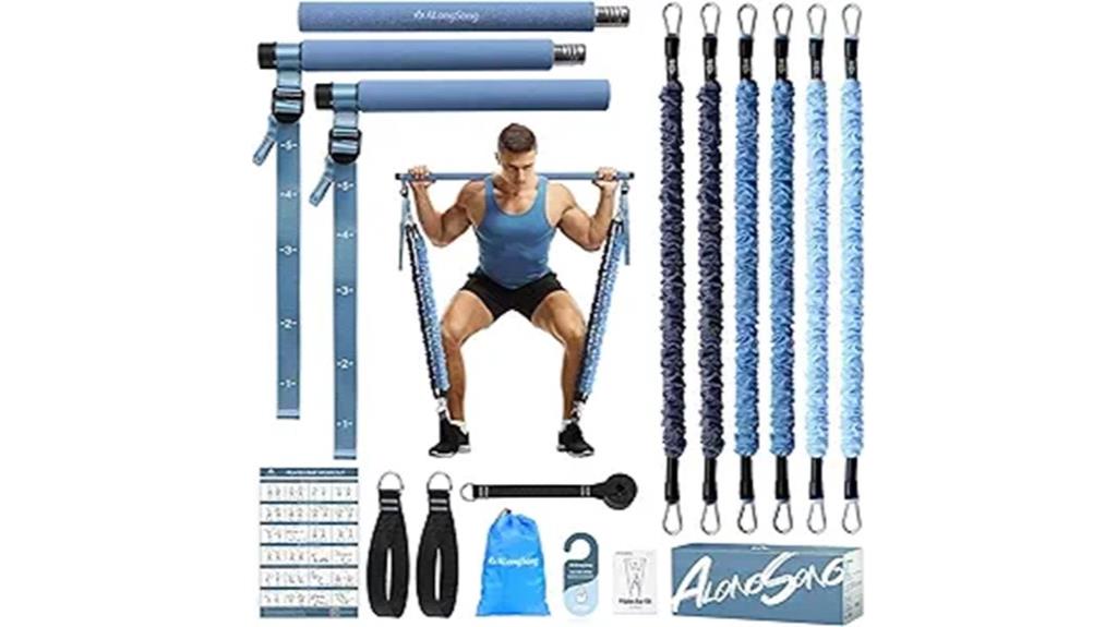 pilates bar resistance bands