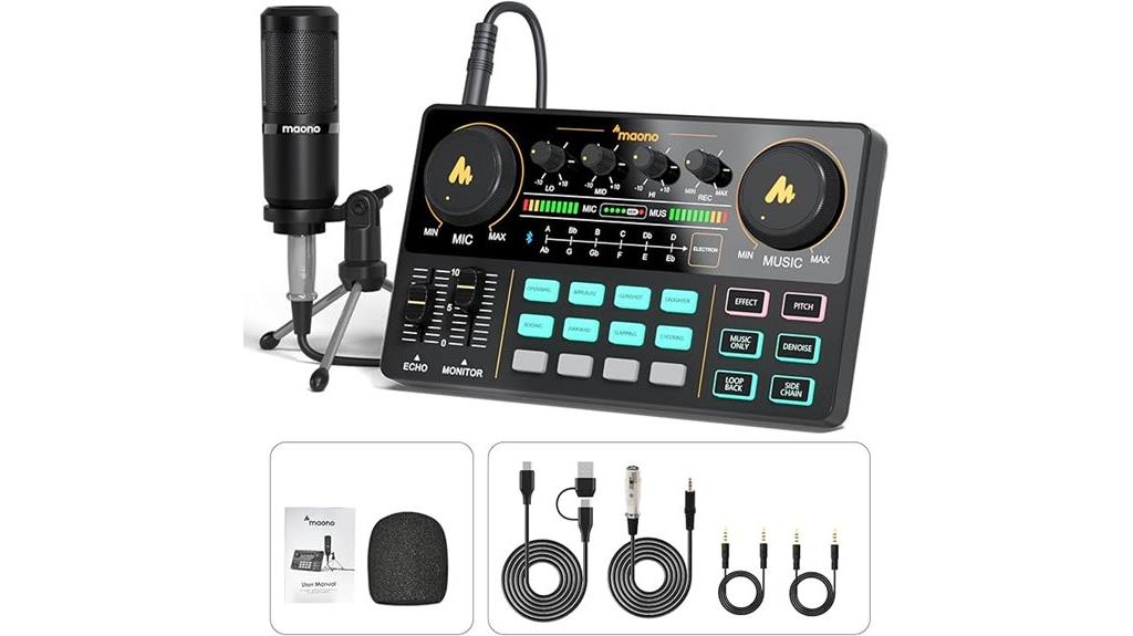 podcast equipment microphone set