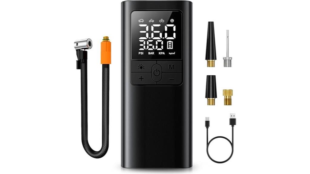 portable digital tire inflator