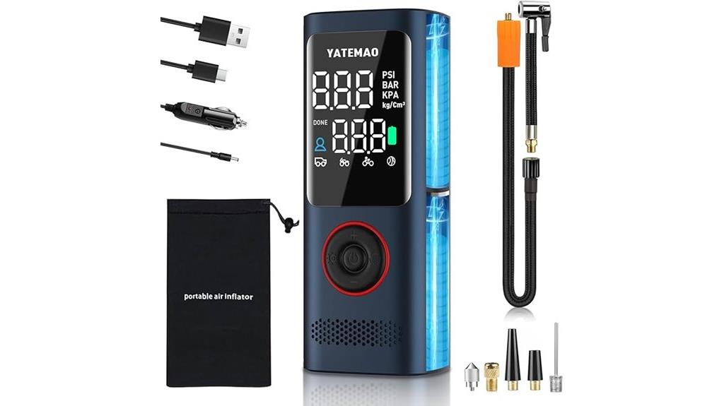 portable digital tire inflator