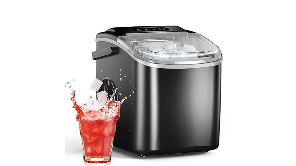 portable self cleaning ice maker