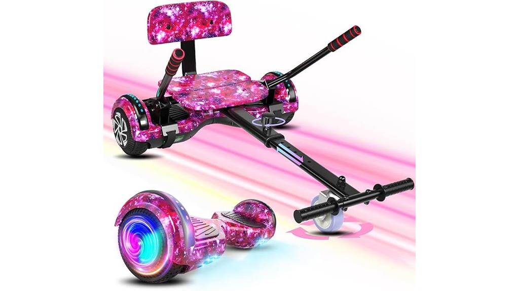purple scooter with seat