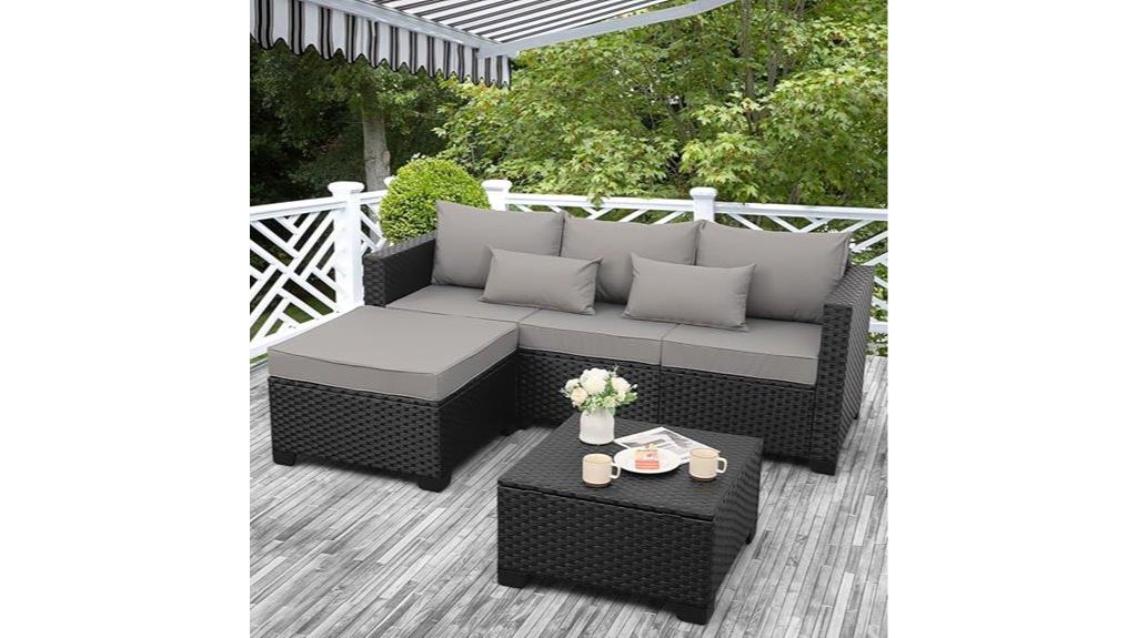 rattan patio furniture set