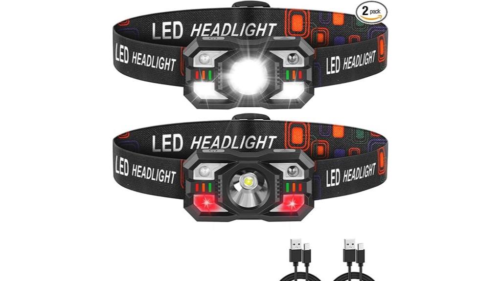 rechargeable led headlamps pack