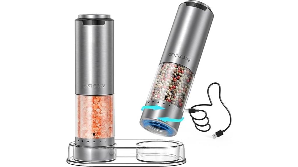 rechargeable salt pepper grinder