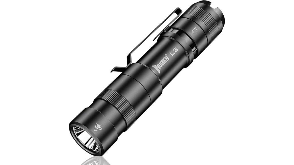 rechargeable six mode flashlight