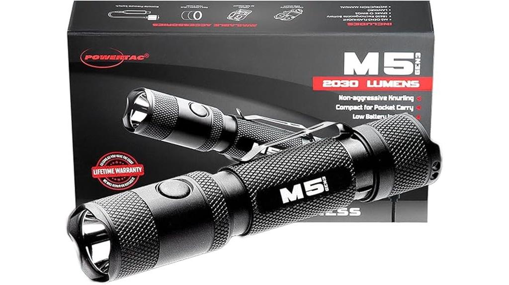 rechargeable tactical flashlight