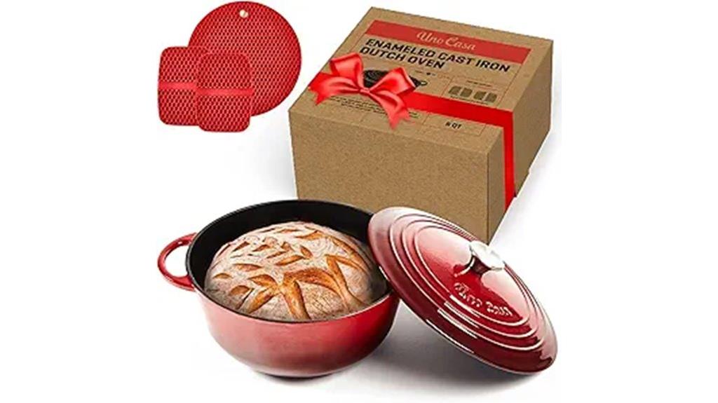 red enameled cast iron