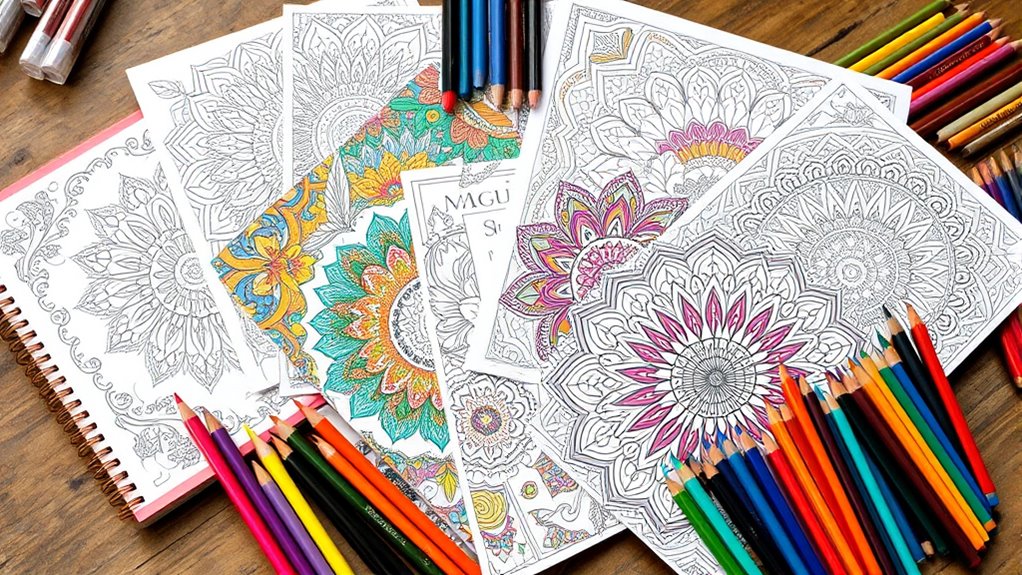 relaxing creative coloring books