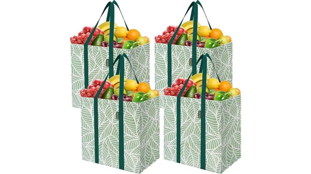 reusable grocery bags four pack