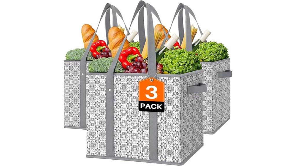 reusable grocery bags set