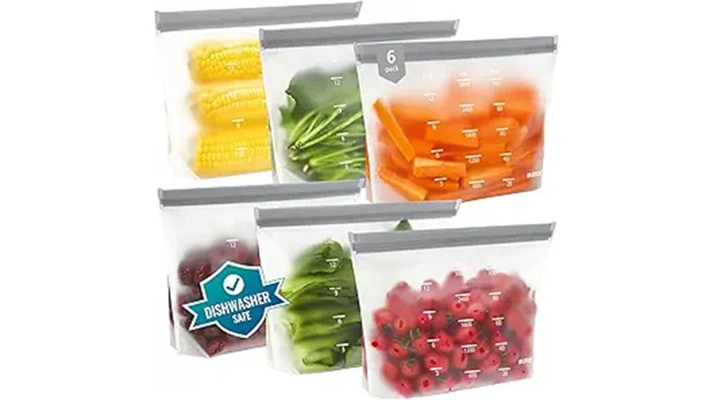 reusable silicone food storage