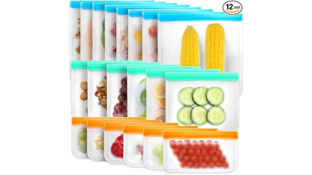 reusable silicone food storage
