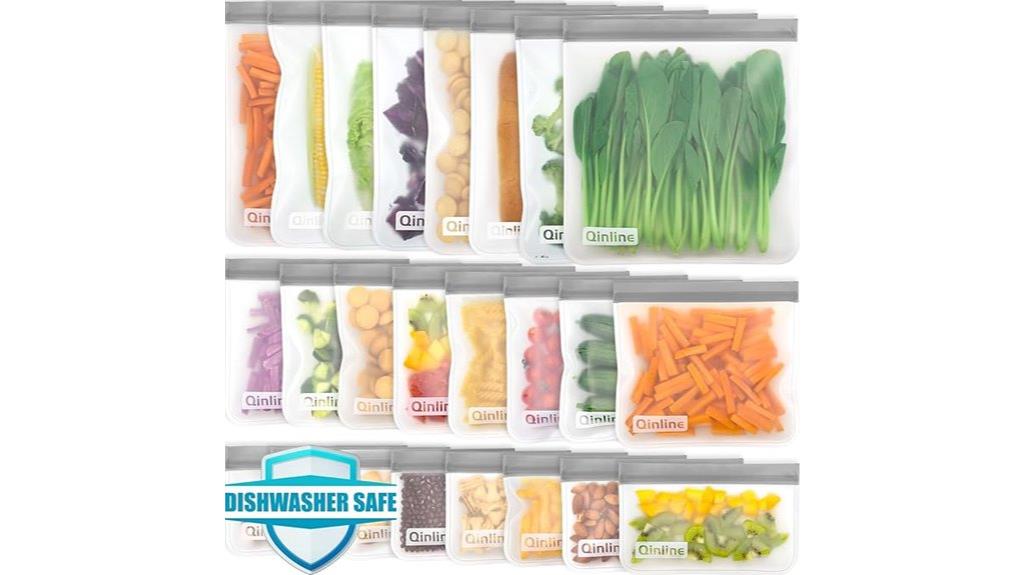 reusable silicone leakproof bags