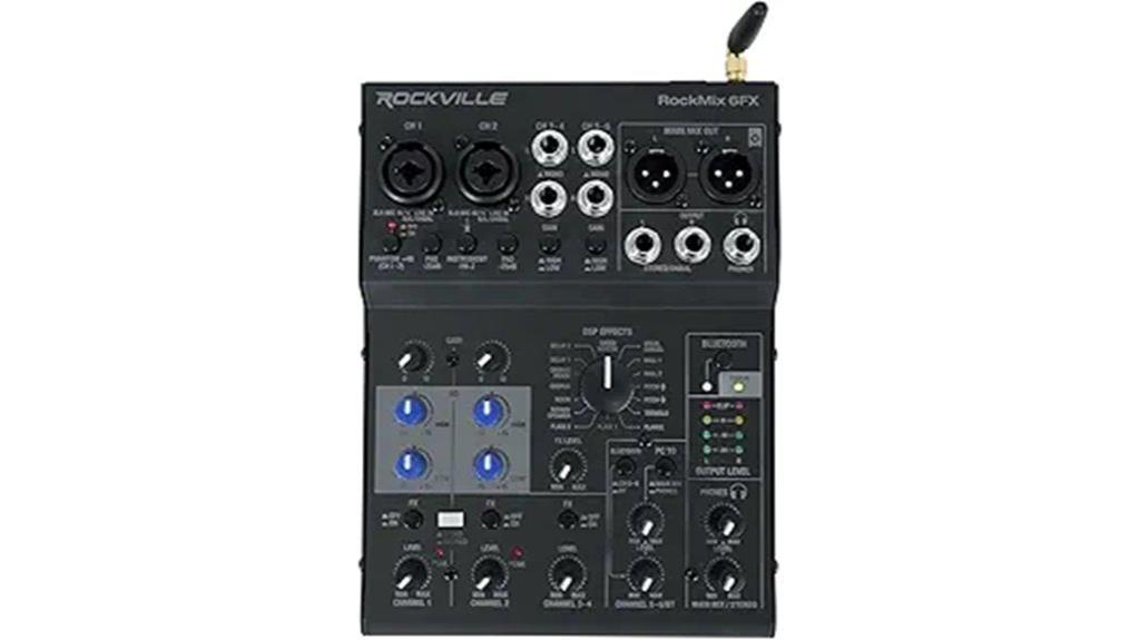 rockville 6 channel mixer