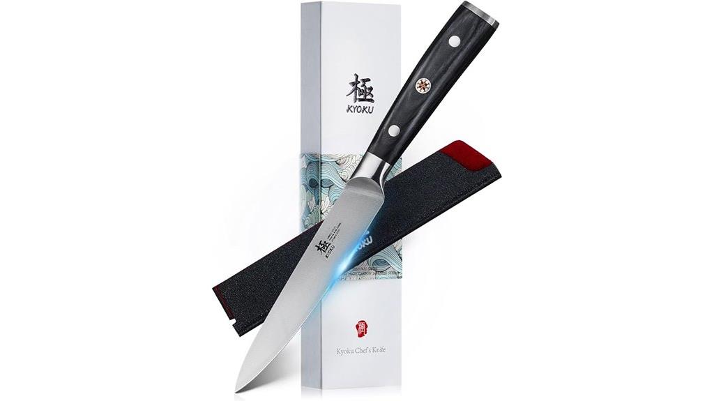samurai style pakkawood knife