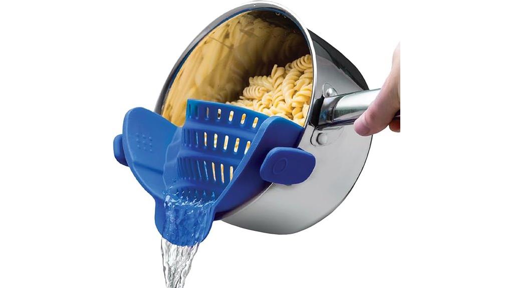 silicone clip on strainer