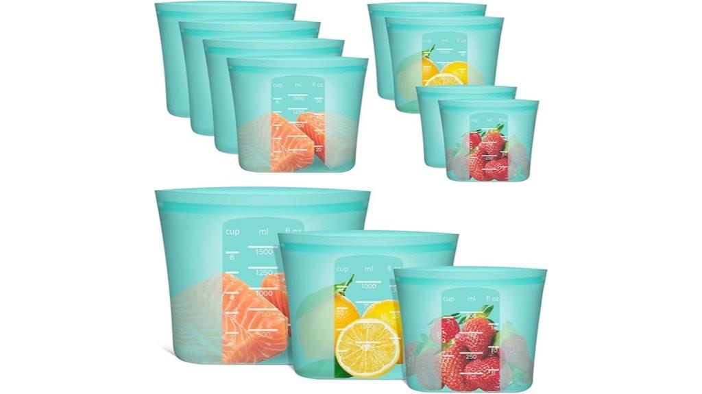 silicone food storage bags
