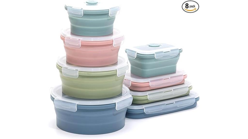 silicone indigo food container