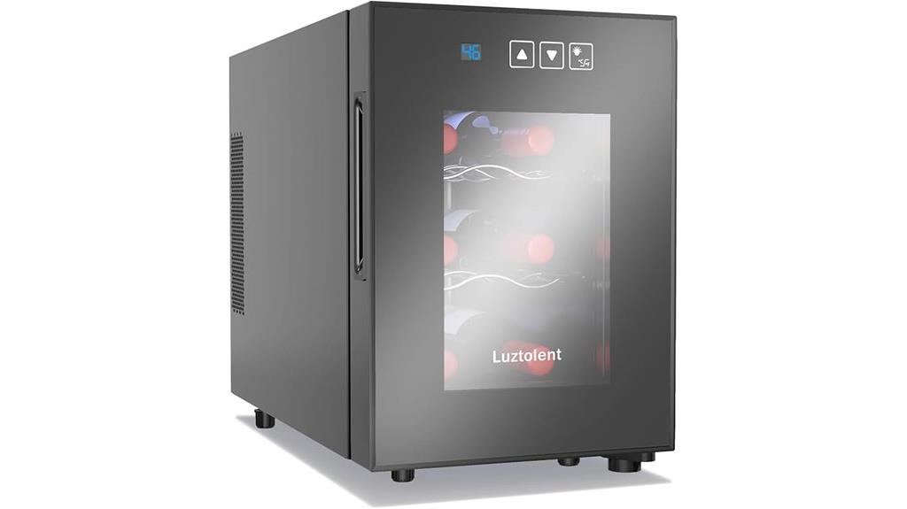 six bottle digital wine cooler