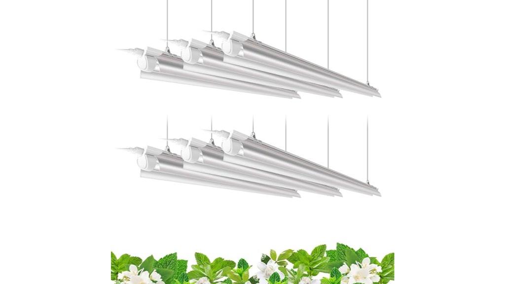 six pack 4ft led grow lights