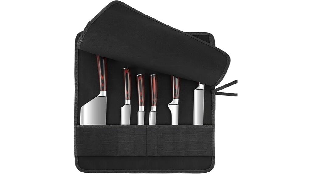 six slot puncture resistant knife roll