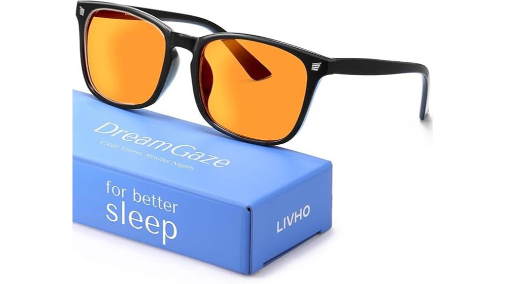 sleep enhancing blue light glasses