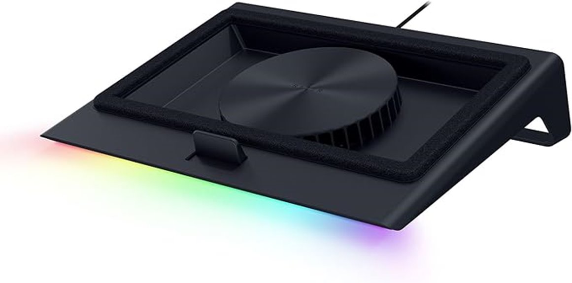 smart fan controlled cooling pad