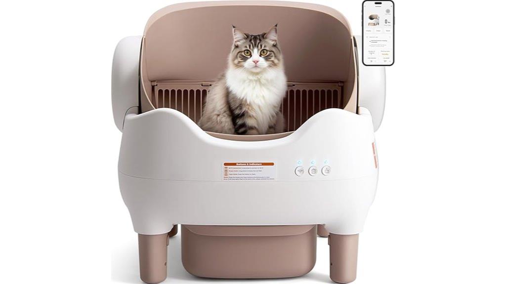 smart odorless app controlled litter box